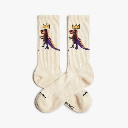 Athletic Basquiat Pez Dispenser Sock