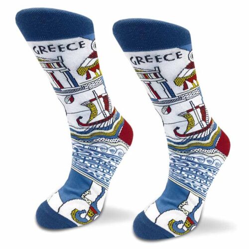 Ancient Collage Sock