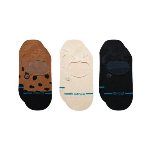 Leopard No Show 3 Pack Socks