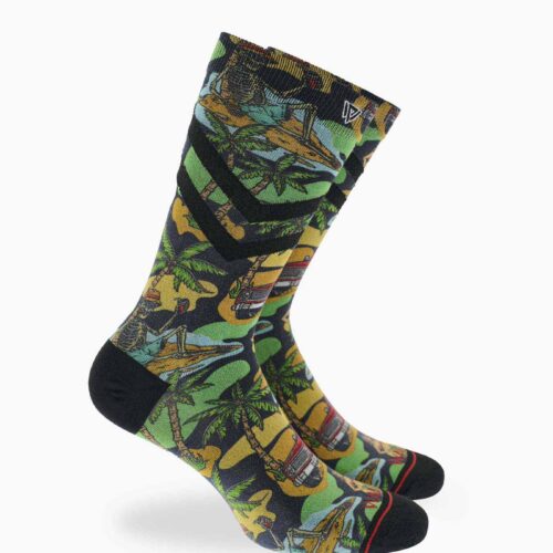 Shipwrecked Printed Bamboo Sock