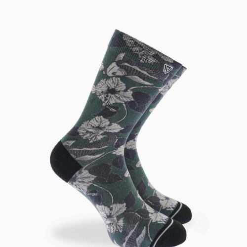 Flower Printed Bamboo Sock