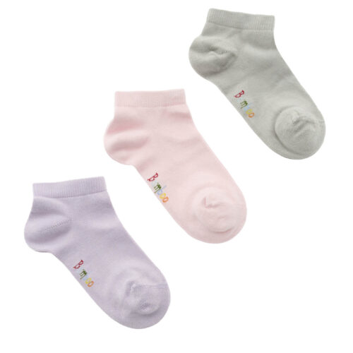 Junior 3 Pack Bamboo Low Socks