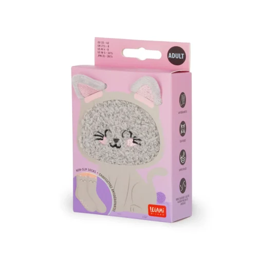 Non-Slip Kitty Socks for Adults - It s a Match!