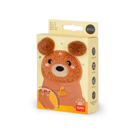 Non-Slip Teddy Bear Socks for Adults - It s a Match!