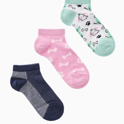 Junior 3 Pack Bamboo Low Socks