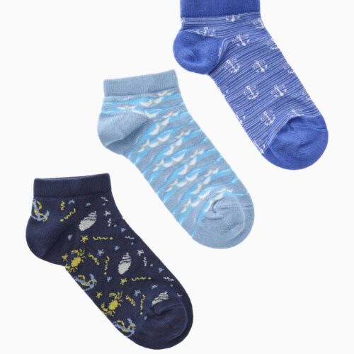 Junior 3 Pack Bamboo Low Socks
