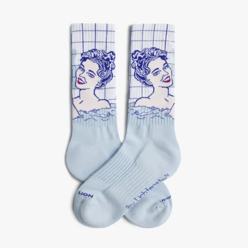 Athletic Roy Lichtenstein Woman in Bath Sock